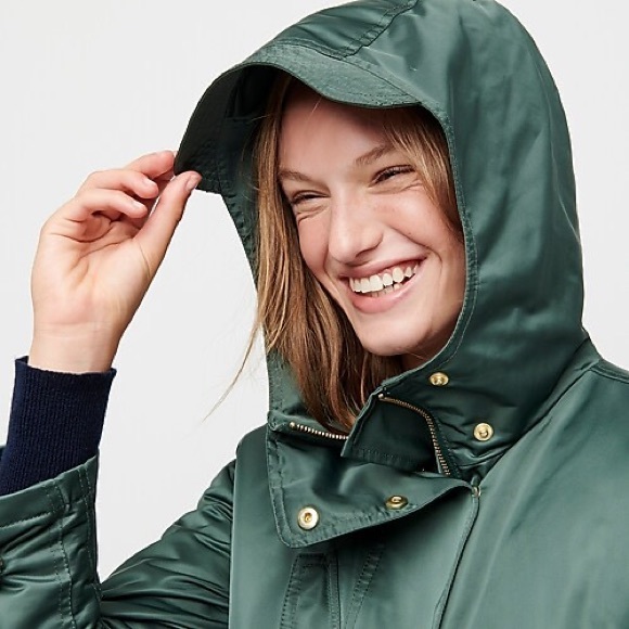J.Crew Satin Nylon Jacket w/Removable Liner - Picture 4 of 13